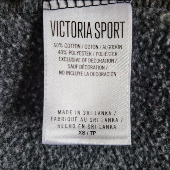 Victoria Secret Sport Gray Long Sleeve Sweatshirt - Oversize Fit XS to Medium - Picture 7 of 7